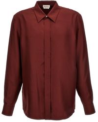 Alexander McQueen - Concealed-placket Silk Shirt - Lyst