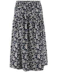Ralph Lauren - Cotton Skirt With Floral Pattern - Lyst