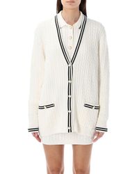 Alessandra Rich - Knitted Cardigan - Lyst