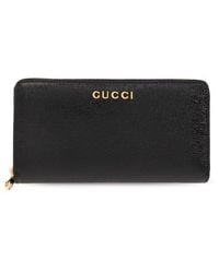 Gucci - Leather Wallet With Logo - Lyst