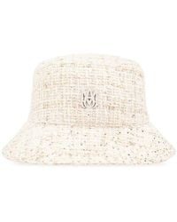 Amiri - Logo Plaque Tweed Bucket Hat - Lyst
