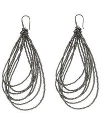 Brunello Cucinelli - Chain Detailed Drop Earrings - Lyst