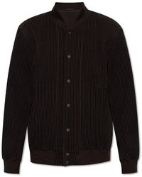 Homme Plissé Issey Miyake - Button-Up Pleated Jacket - Lyst