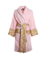 pink versace robe