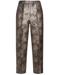 Max Mara - Elio Lame Jacquard Trousers - Lyst