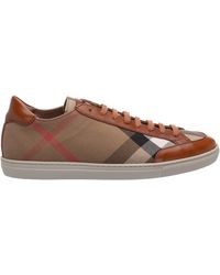 Burberry House Check Sneakers - Brown