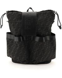 Fendi - Ff Jacquard Fabric Backpack - Lyst