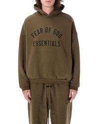 Fear Of God - Logo Printed Long Sleeved Hoodie - Lyst