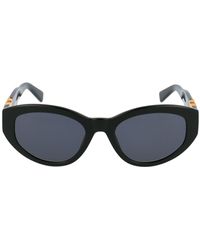 Max Mara Oval Frame Sunglasses - Black
