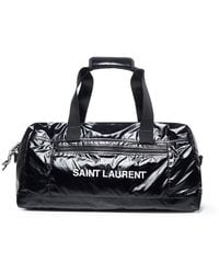 Saint Laurent - Nuxx Logo Printed Duffle Bag - Lyst