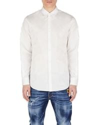 DSquared² - Curved Hem Buttoned Shirt - Lyst