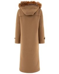 【送料&関税込】Burberry Faux Fur Trim Sleeved Duffle Coat Burberry ​Faux Fur Trim Wool Duffle Coat | Saks Fifth Avenue