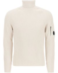 C.P. Company Cp Company Turtleneck Sweater - White