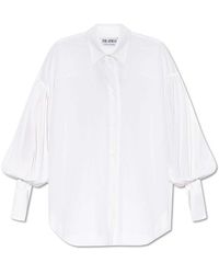 The Attico - Logo Embroidered Oversized Shirt - Lyst