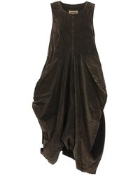 Uma Wang - Raw Hem Crewneck Short-sleeved Dress - Lyst