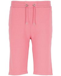 Balmain Knee-length Drawstring Bermuda Shorts - Pink