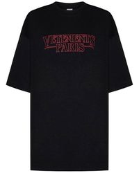 Vetements - Logo Printed Crewneck Oversized T-shirt - Lyst