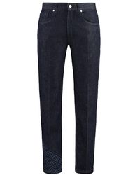 Fendi - Regular-Fit Cotton Jeans - Lyst