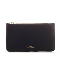 A.P.C. - Willow Embossed Card Holder - Lyst