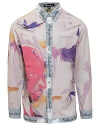 Kidsuper - Printed Satin Shirt - Lyst