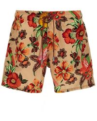 Etro - Floral Printed Swimsuit Beachwear - Lyst