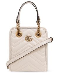 Gucci - GG Marmont Mini Tote Bag - Lyst