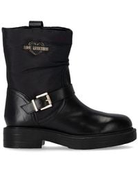 Love Moschino - City Love Biker Ankle Boots - Lyst