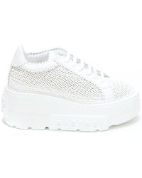 Casadei - Interwoven-Detailed Chunky Lace-Up Sneakers - Lyst