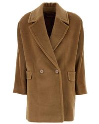 Max Mara - Camel Wool Molo Coat - Lyst