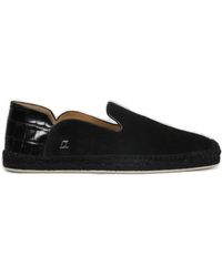 Christian Louboutin Nanoletta Leather Espadrilles in Blue for Men Mens Shoes Slip-on shoes Espadrille shoes and sandals 