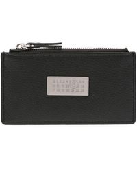 MM6 by Maison Martin Margiela - Logo-Plaque Leather Wallet - Lyst