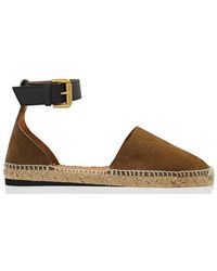 Brown Womens Shoes Flats and flat shoes Espadrille shoes and sandals See By Chloé Suede Espadrilles in Tan 