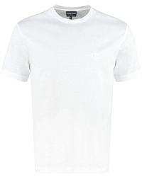 Giorgio Armani - Cotton Crew-neck T-shirt - Lyst