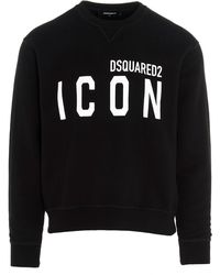 DSquared² Icon Print Sweatshirt - Black