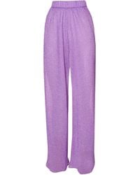 Oséree Lumière Wide-leg Pants - Purple