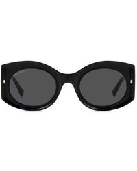 DSquared² - Oval Frame Sunglasses - Lyst