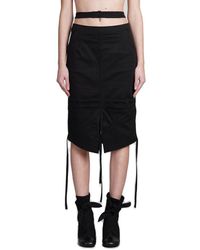 ANDREA ADAMO - Cut-out Detailed Strapped Midi Skirt - Lyst