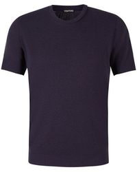 Tom Ford - Plain Cotton T-shirt - Lyst