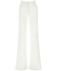 Prada Ivory Denim Jeans - White