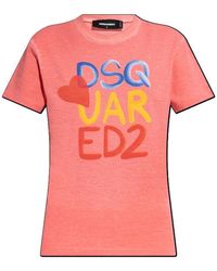 DSquared² - Summer Lovers Just Right Fit T-Shirt - Lyst