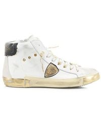 Philippe Model - Prsx Logo Patch Sneakers - Lyst