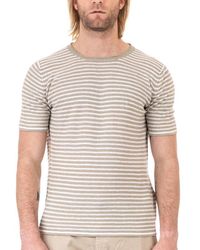 Roberto Collina - Striped Crewneck T-shirt - Lyst