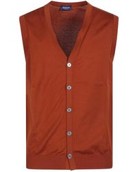 Drumohr - Buttoned Vest Jacket - Lyst