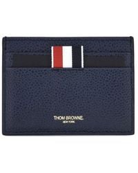 Thom Browne - 4-Bar Stripe Card Holder - Lyst