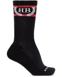 Balenciaga - Socks With Logo - Lyst