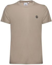 Burberry - Cotton T-shirt With Monogram Motif - Lyst