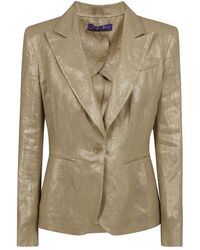 Ralph Lauren - Collection Aaiden Foiled Single Breasted Blazer - Lyst