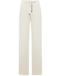 Max Mara - Potenza Drawstring Straight Leg Pants - Lyst