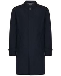 Herno - Laminar Collared Button-up Padded Coat - Lyst