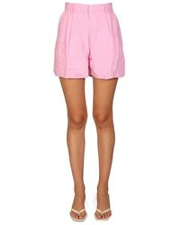 Womens Clothing Shorts Mini shorts Save 40% Nanushka Linen Short Rima in Pink 
